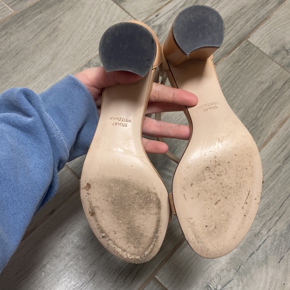 EUC Stuart Weitzman nude heels - Picture 6 of 7